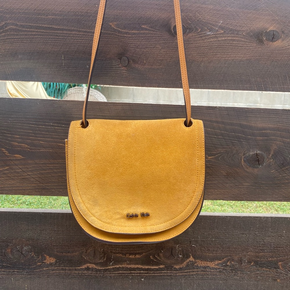 Calvin Klein Tan Suede Women's Bag